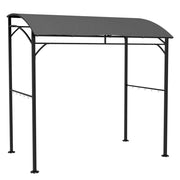 Gazebo da Giardino con Appendini ¨C zephmum ¨C Grigio Antracite 215x150x220 cm