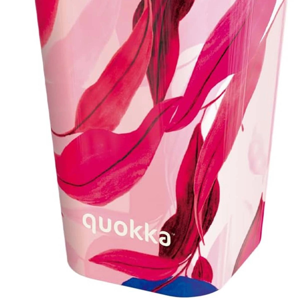Bicchiere Termico 450ml Doppia Parete Antifuoriuscita Ermetico senza BPA Rosa Quokka