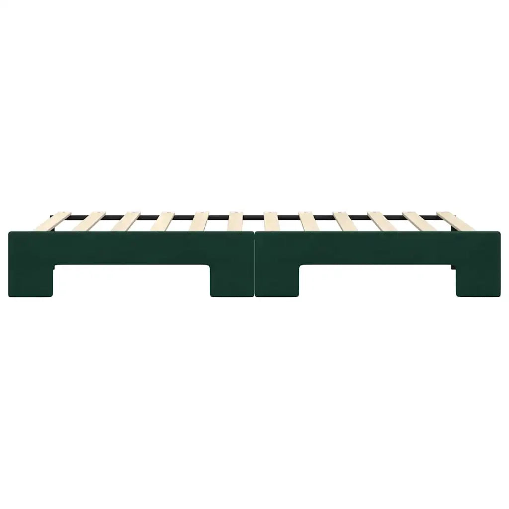 Divano Letto con Letto Estraibile-Sofa Letto-Daybed Verde Scuro 80x200cm Velluto 611137