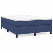 Letto matrimoniale | Letto per adulti | Struttura Letto a Rete a Molle Blu 140x200 cm in Tessuto