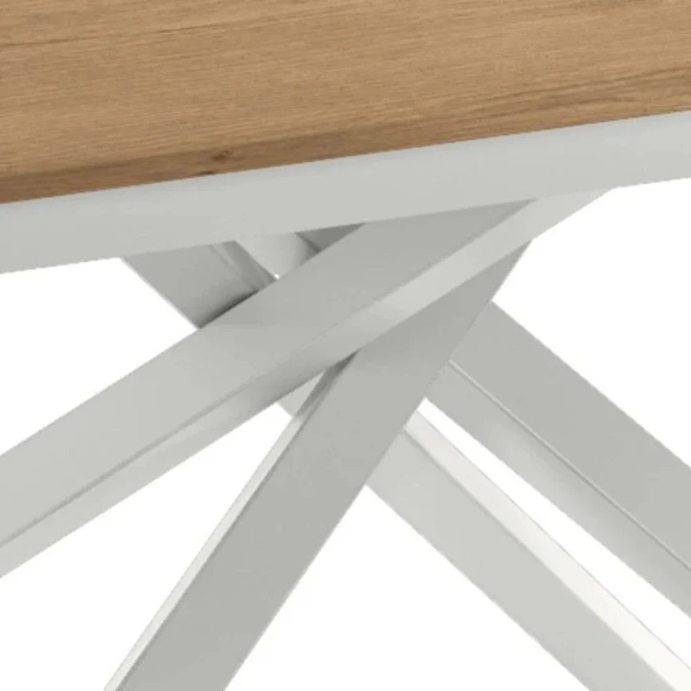 Tavolo da pranzo allungabile effetto rovere naturale naturale Pluto 140-190x90 cm fino a 8 posti Made in Italy | Duzzle