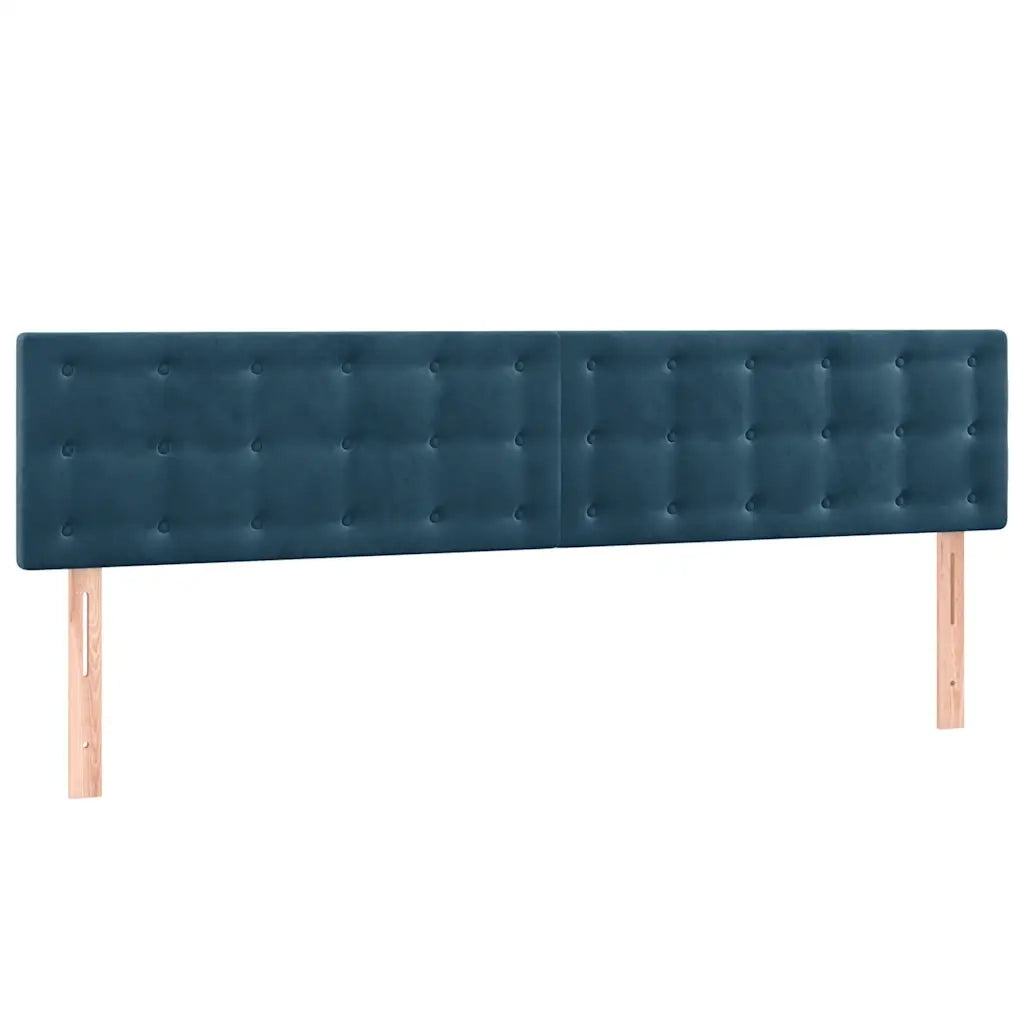 Giroletto a Molle con Materasso Blu Scuro 120x190 cm in Velluto 3270023