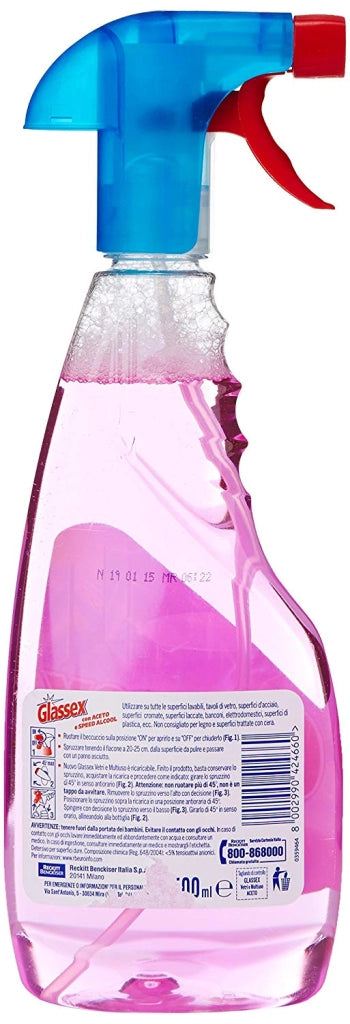 GLASSEX SET 12 PZ MULTIUSO SPRAY ACETO 3IN1 500ML