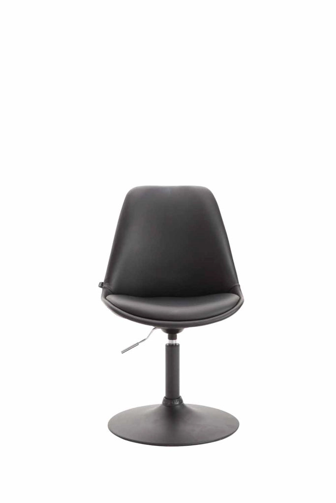 Sedia da pranzo MAVERICK in similpelle nero,nero