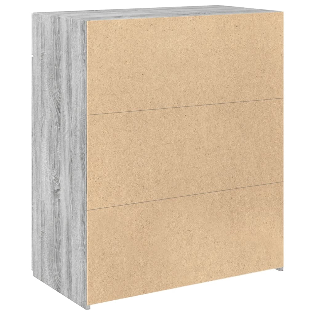 Buffet credenza cassettiera armadio mobile contenitore organizer cucina soggiorno Sonoma 80 x 42,5 x 93 cm legno ingegnerizzato grigio 02_0036541