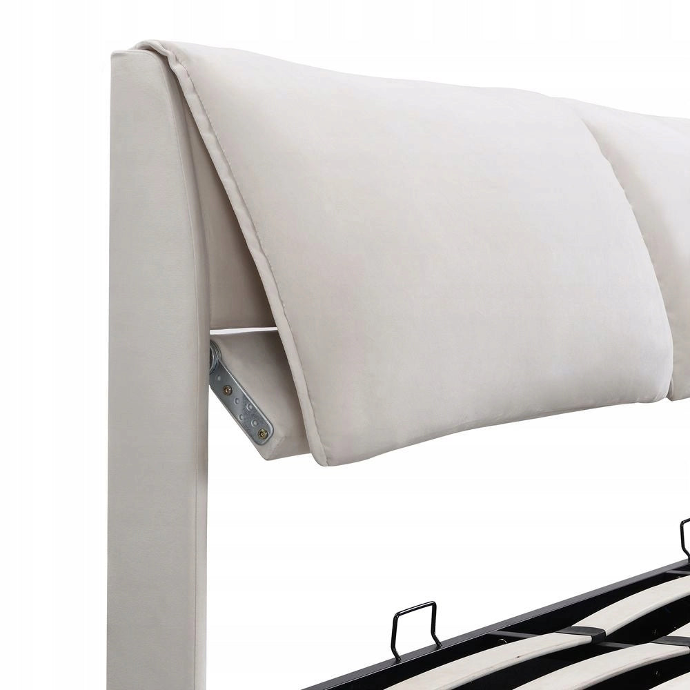 Letto con contenitore 180x200cm - Xylo - Beige 3 cassetti idraulici