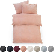 Set di coperta da letto a pelo di coniglio 220 x 240 cm - Lussuoso e soffice per l'inverno