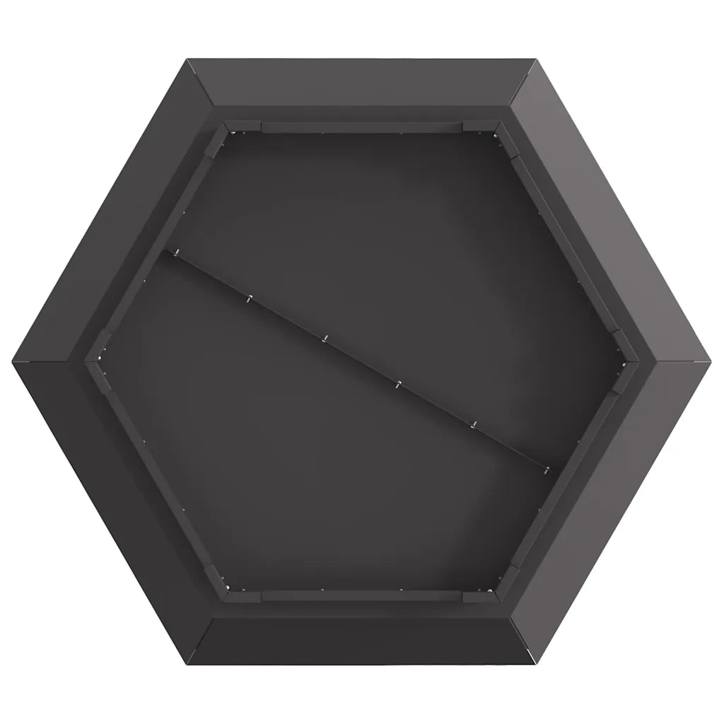Focolare Nero 75 x 75 x 28 cm Acciaio CFW6833397