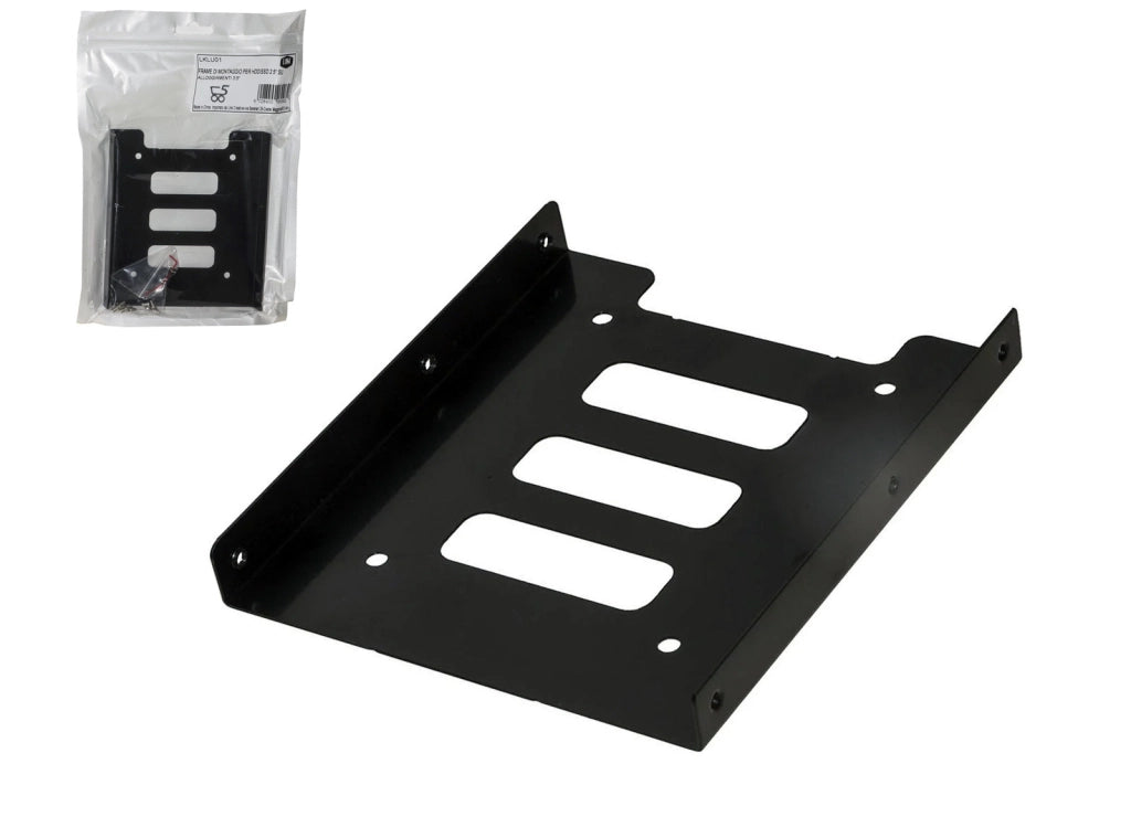 SSD Adattatore supporto in metallo HDD interno PC Computer da 2,5" A 3,5" - Universale completo di viti