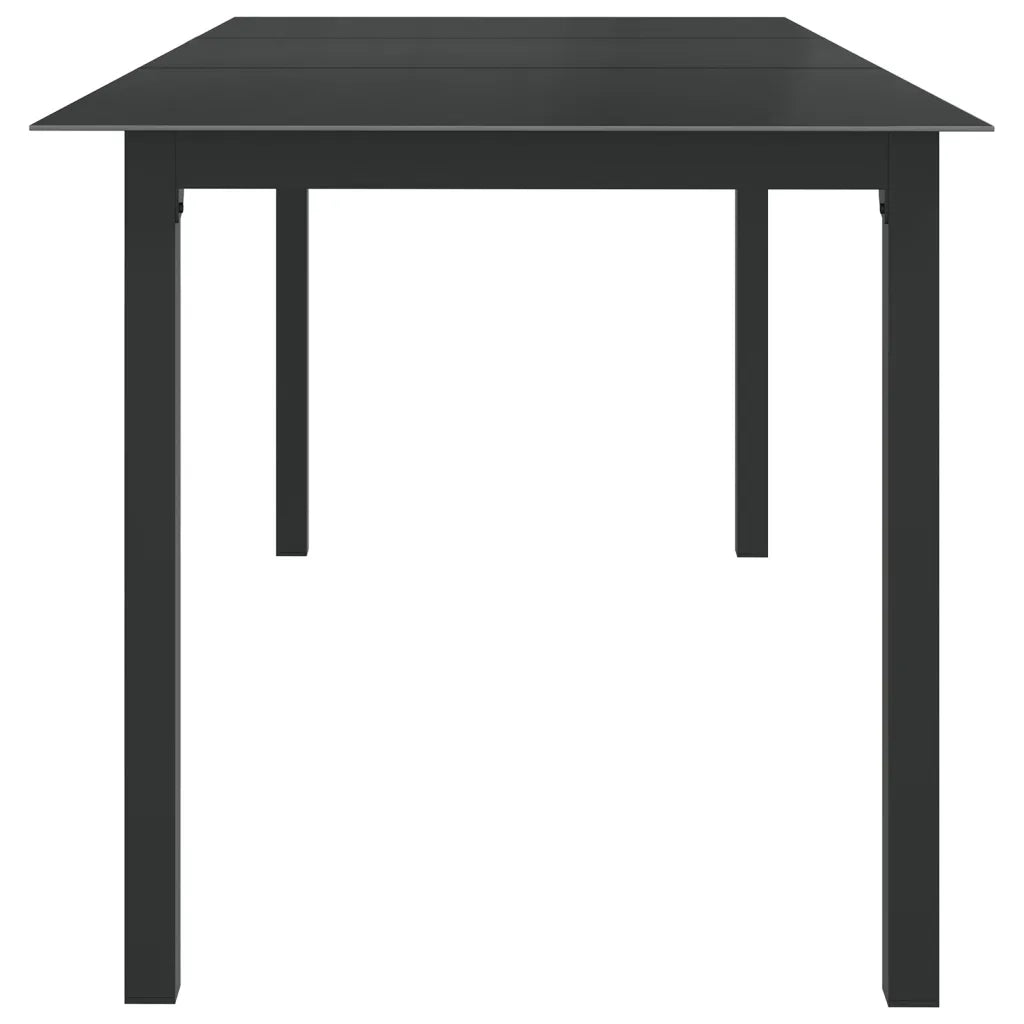 Set Mobili da Pranzo per Giardino 9 pz in Alluminio Antracite cod mxl 42374