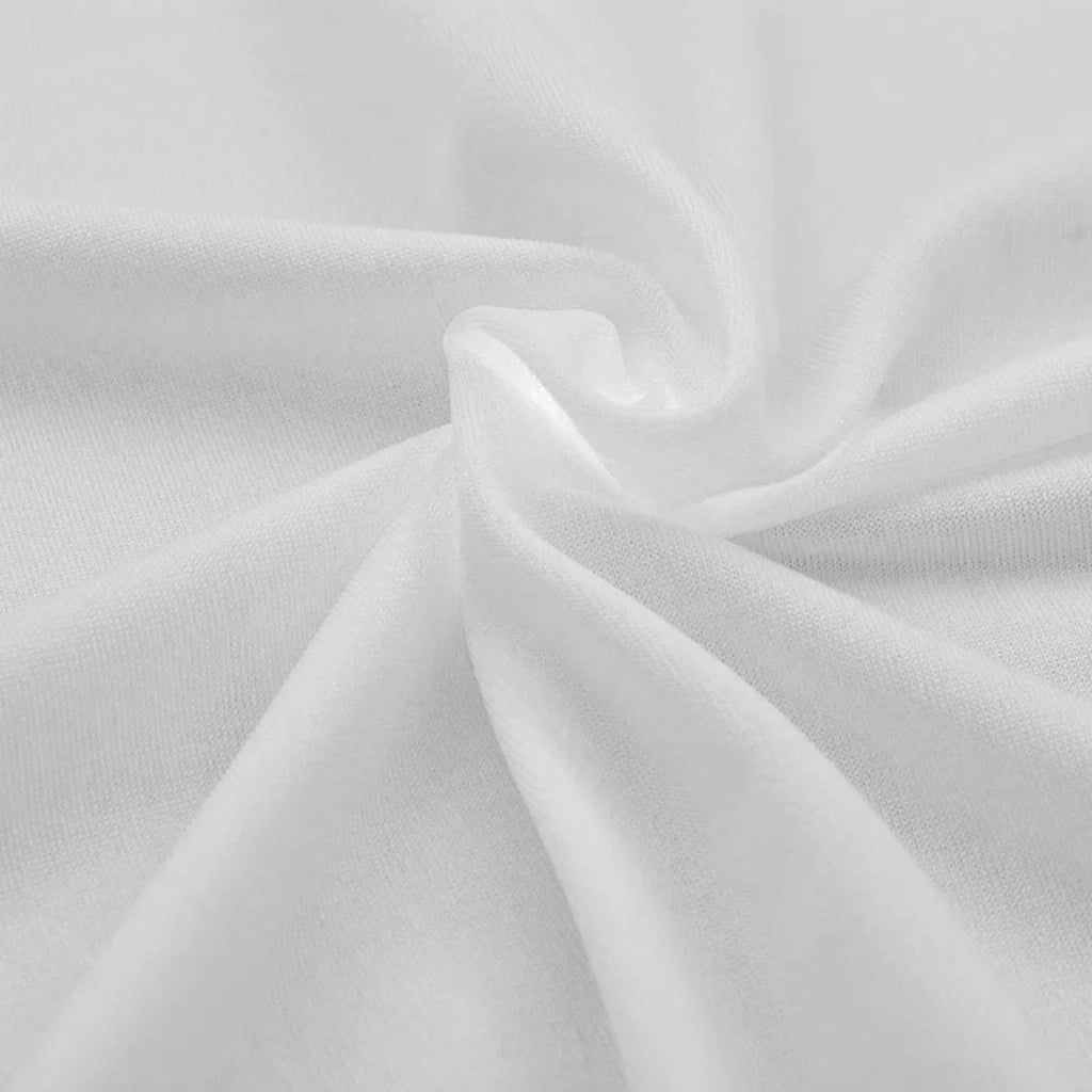 Fodere Elasticizzate per Tavolo 2 pezzi 120x60,5x74 cm Bianche CFW4192403