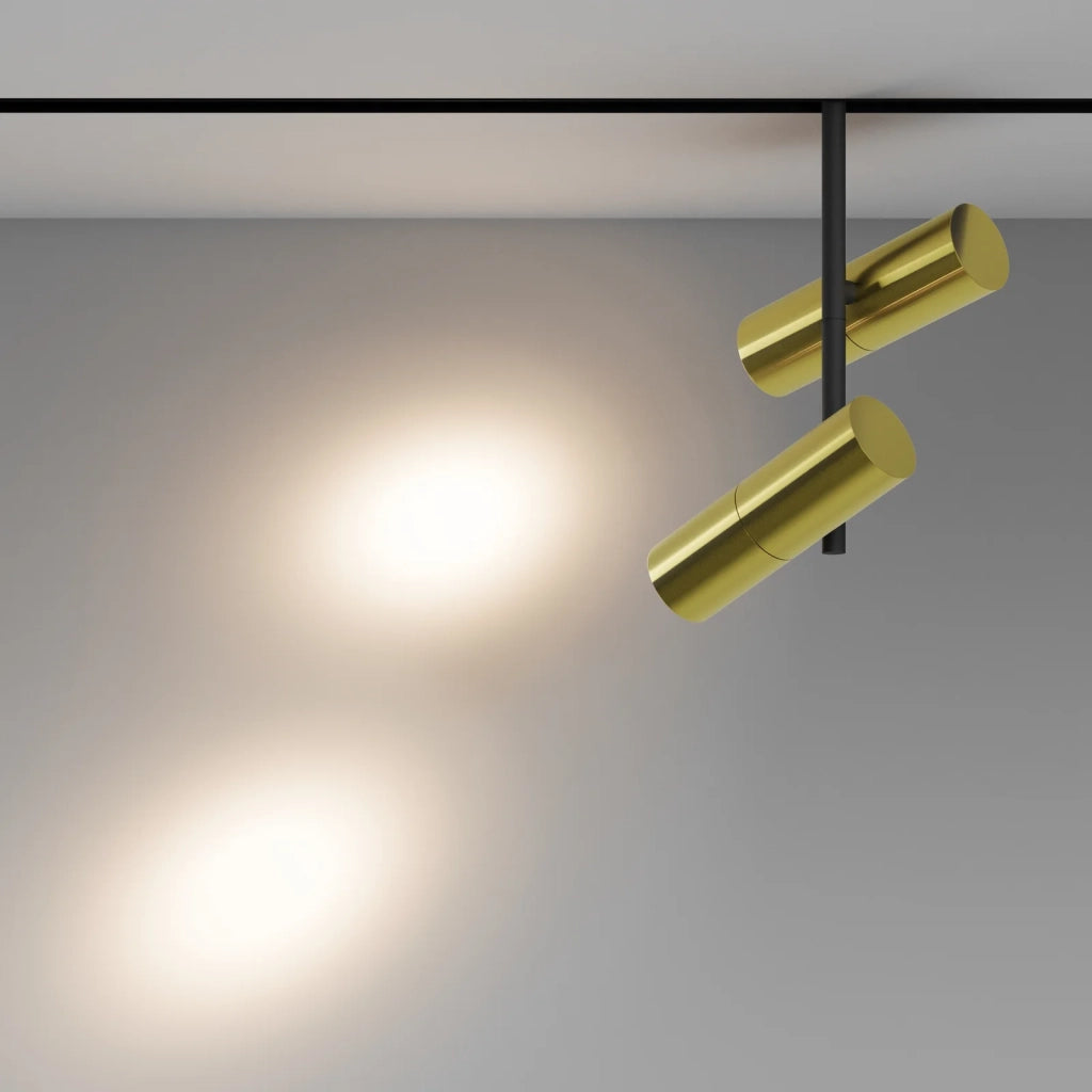 Maytoni Lampada Da Binario moderna Exility Elti Duo 1 luce LED integrato nero alluminio