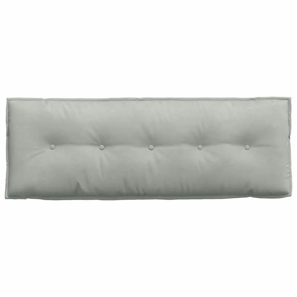 Cuscino per Schiena Grigio chiaro 140 x 50 cm Tessuto in Cords 42014847