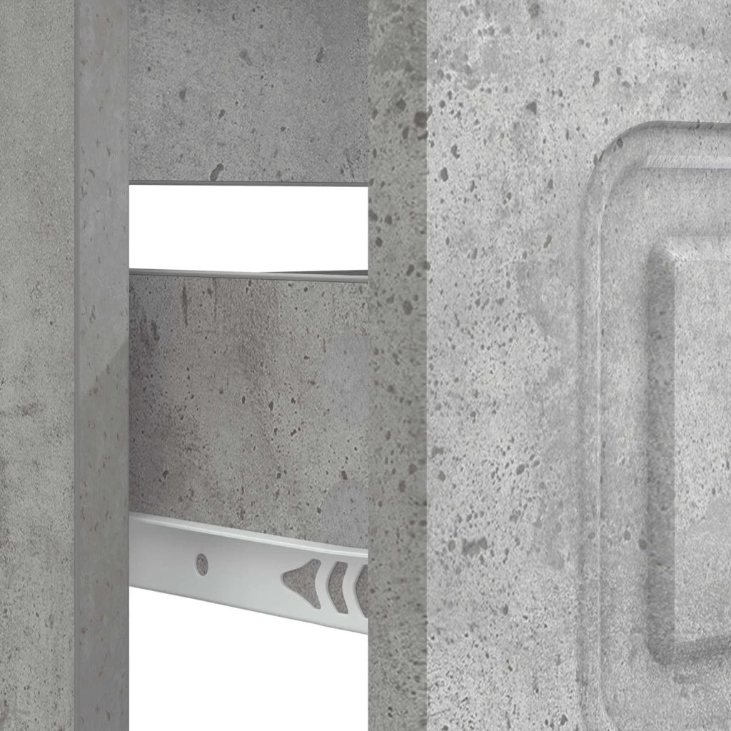 Armadio per Lavabo da Bagno UTRECHT Grigio Cemento 897678
