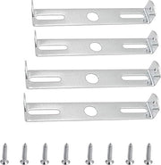 Supporto plafondo - set a 4 pezzi per fissaggio di lampadari - Accessori lampade - Ufficio Casa - Argento.