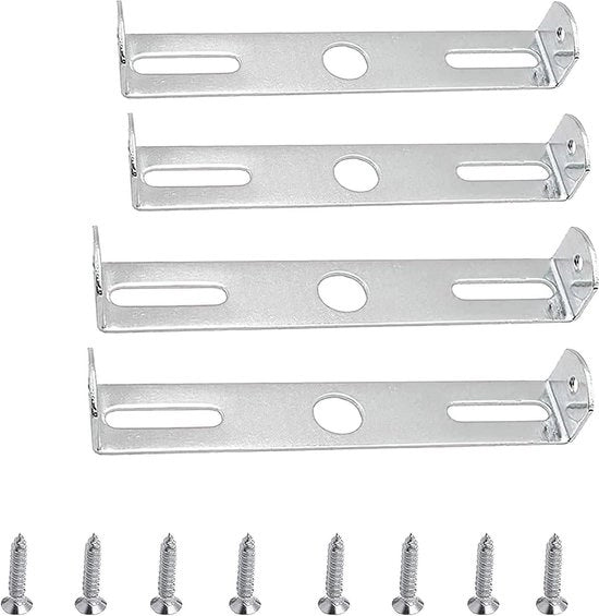 Supporto plafondo - set a 4 pezzi per fissaggio di lampadari - Accessori lampade - Ufficio Casa - Argento.