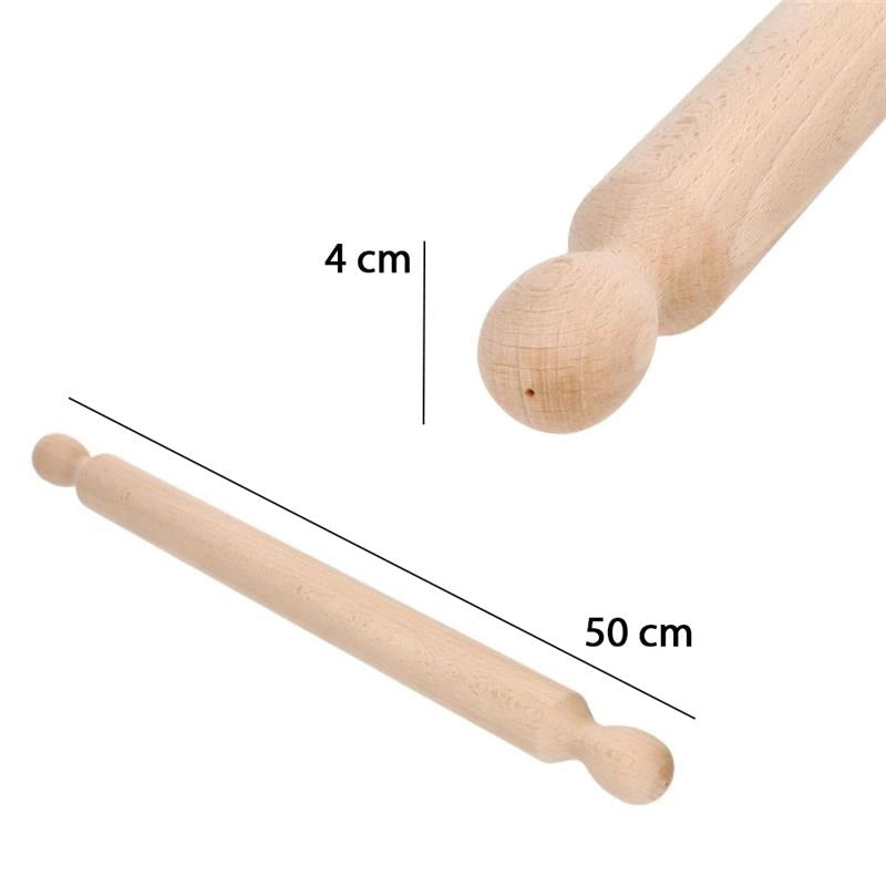 MAURY'S MATTARELLO IN LEGNO 50 CM DIAMETRO 4 CM COLORE LEGNO NATURALE