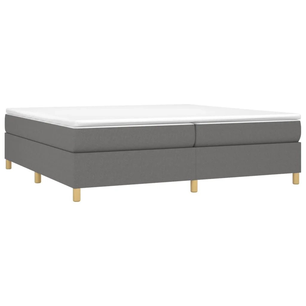 Letto matrimoniale | Letto per adulti | Struttura Letto a Rete a Molle Grigio Scuro 200x200 cm Tessuto
