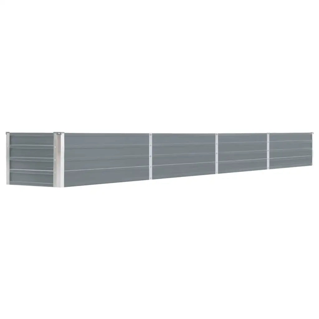 Letto Rialzato in Acciaio Zincato 320x40x45 cm Grigio cod mxl 52526