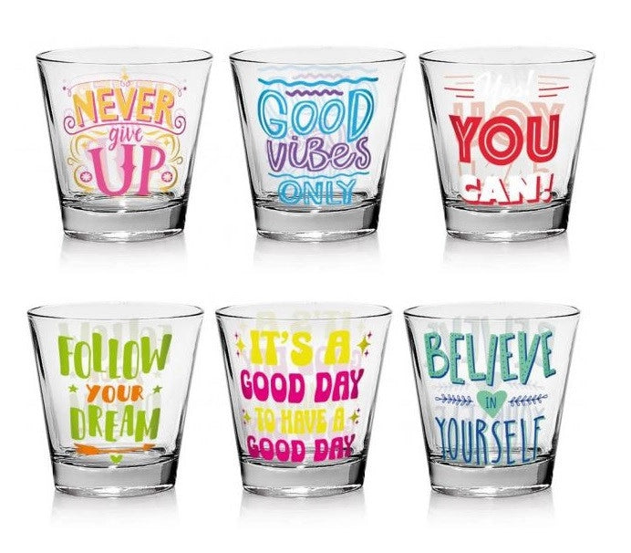 Set 6 Bicchieri da Tavola Acqua Vino Nadia Wow 250 ml Cerve