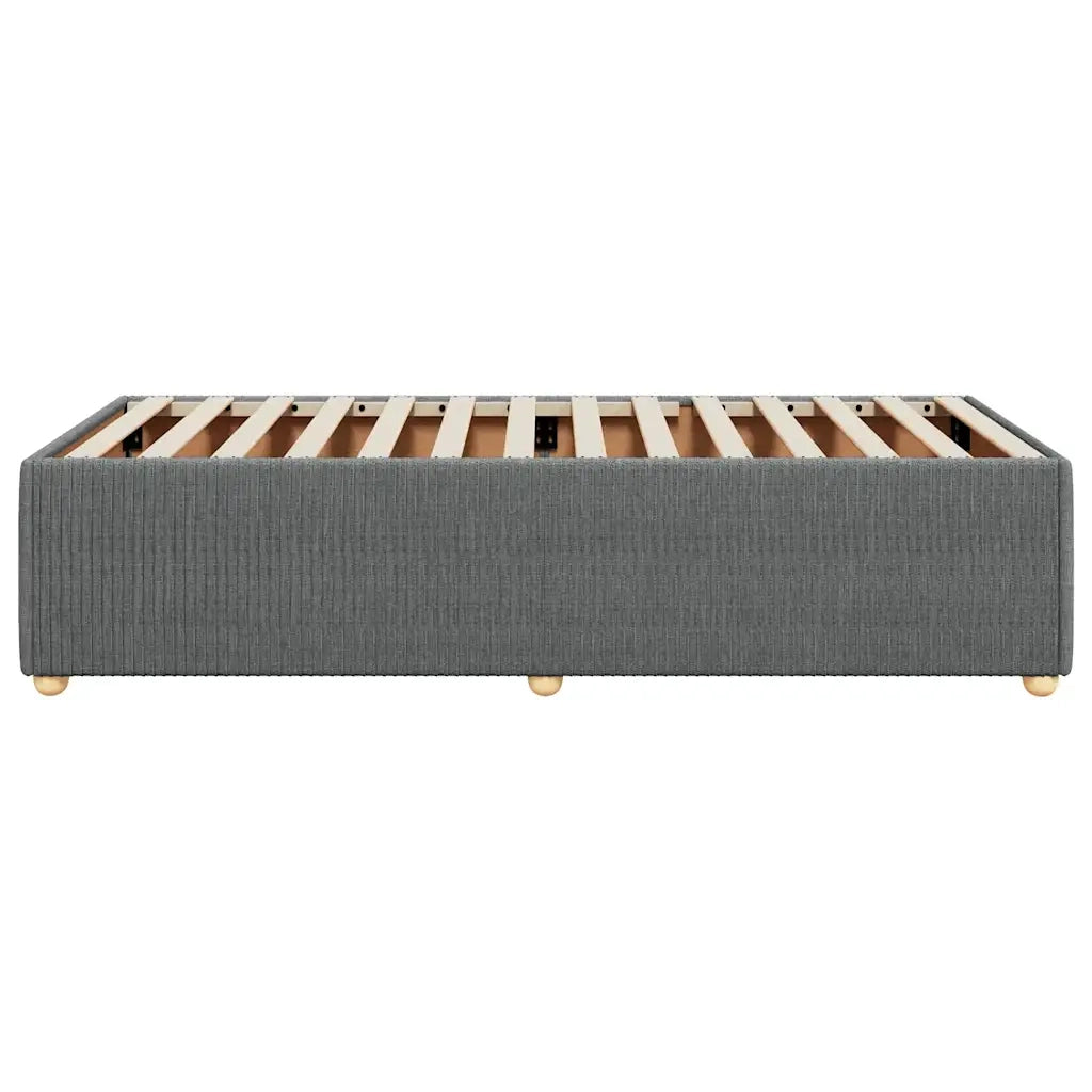 Giroletto senza Materasso Grigio Scuro 100x200 cm Tessuto