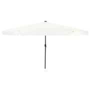 Ombrello da giardino Sabbiato e Antracite 395 x 395 x 245 cm 42003644