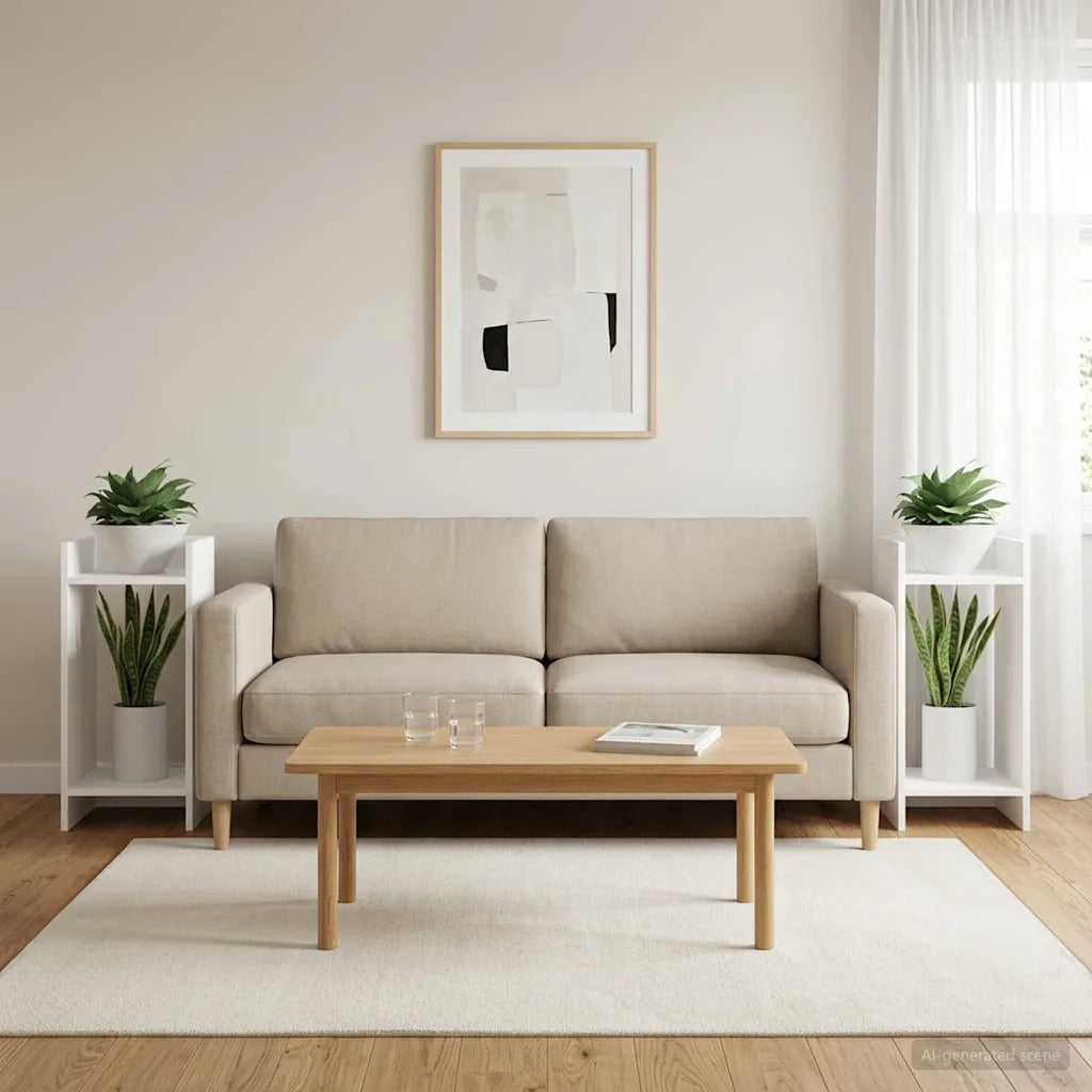 Supporto per piante 2 pcs Bianco 30 x 30 x 60 cm