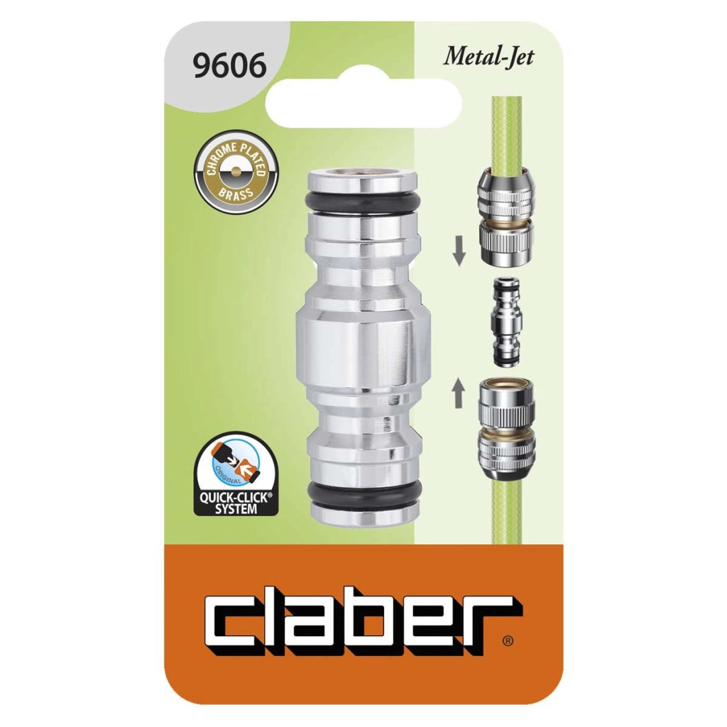 CONGIUNZIONE A DUE INNESTI IN METALLO Art. 9606 - blister  - CLABER