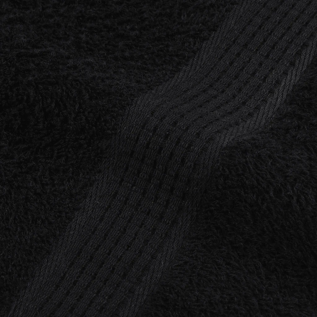 Asciugamani FROGN 10 pz | Teli per bagno Nero 30x30 cm 360 g/m2