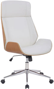 Sedia da ufficio Varel Natura/bianco