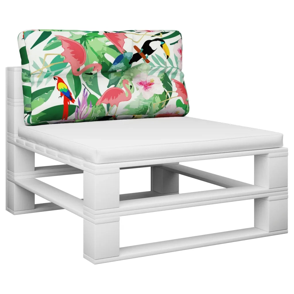 Cuscino per Pallet Multicolore 80x40x12 cm in Tessuto 360618