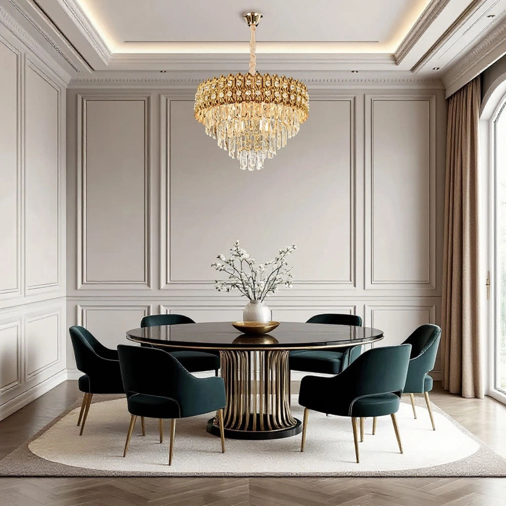 Lampada Cristal G058-cp 60cm Gold