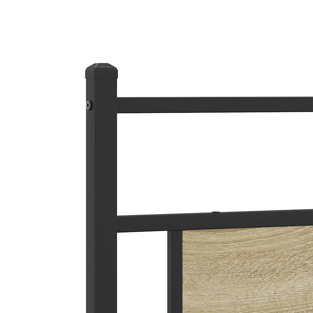 Giroletto senza Materaso in Metallo Rovere Sonoma 193x201 cm 3325122