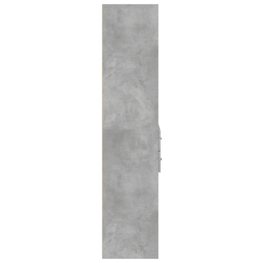 Credenza-Buffet-Armadio da cucina Grigio Cemento 70x42,5x185 cm in Legno Multistrato 279501