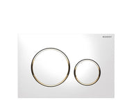 Placca di comando scarico SIGMA 20 bianca oro per cassetta Geberit 115.778.KK1 Bianco/Oro