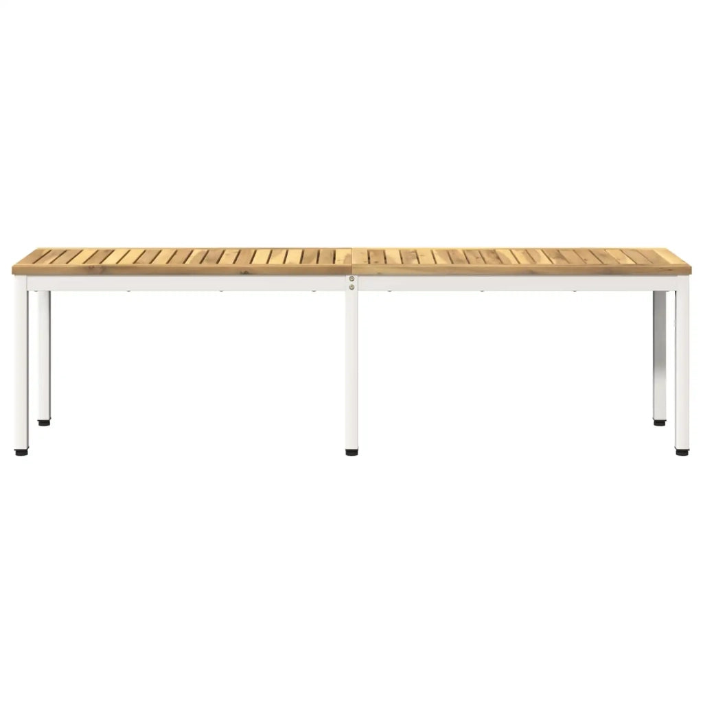 Panchina da giardino 161 x 35 x 45 cm Legno di Acacia Massello 901751