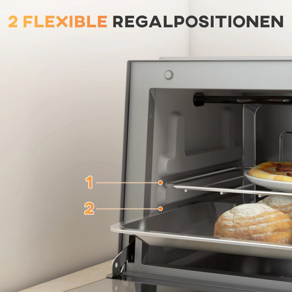 Mini Forno Elettrico 9L ¨C Xylo ¨C Acciaio Inox con Teglia e Griglia