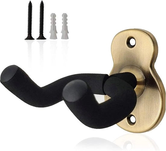 Sostegno per chitarra da parete - supporto metallico spaziale per chitarra acustica, classica, elettrica, basso, ukulele - bronzo.