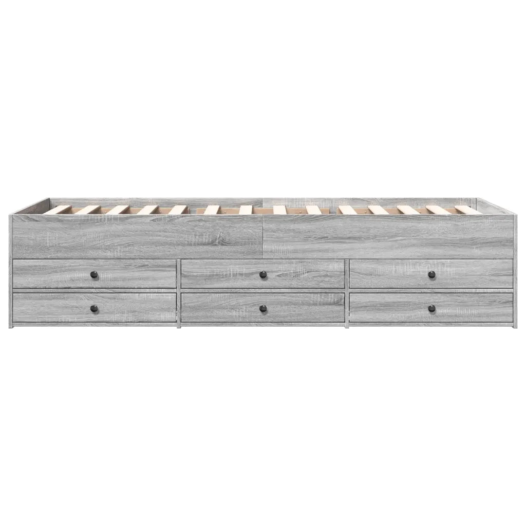 Divano Letto con Cassetti senza Materasso 90x190 cm 3280886