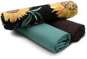 Set di tessuto in cotone 1,5m design + 2x selezione di tessuto coordinato a colori 100% cotone (Set92)