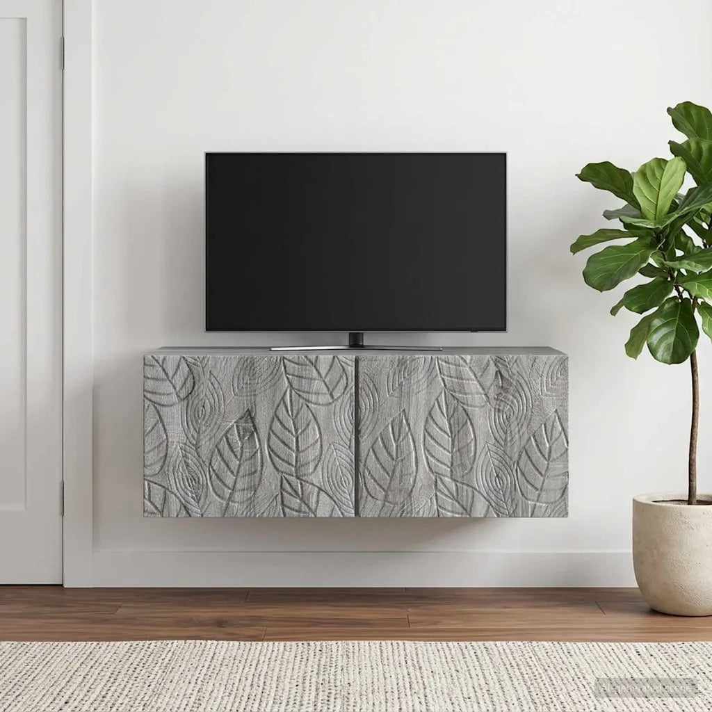 Mobile Porta TV da Muro 78,5 x 31 cm Sonoma grigio 898891