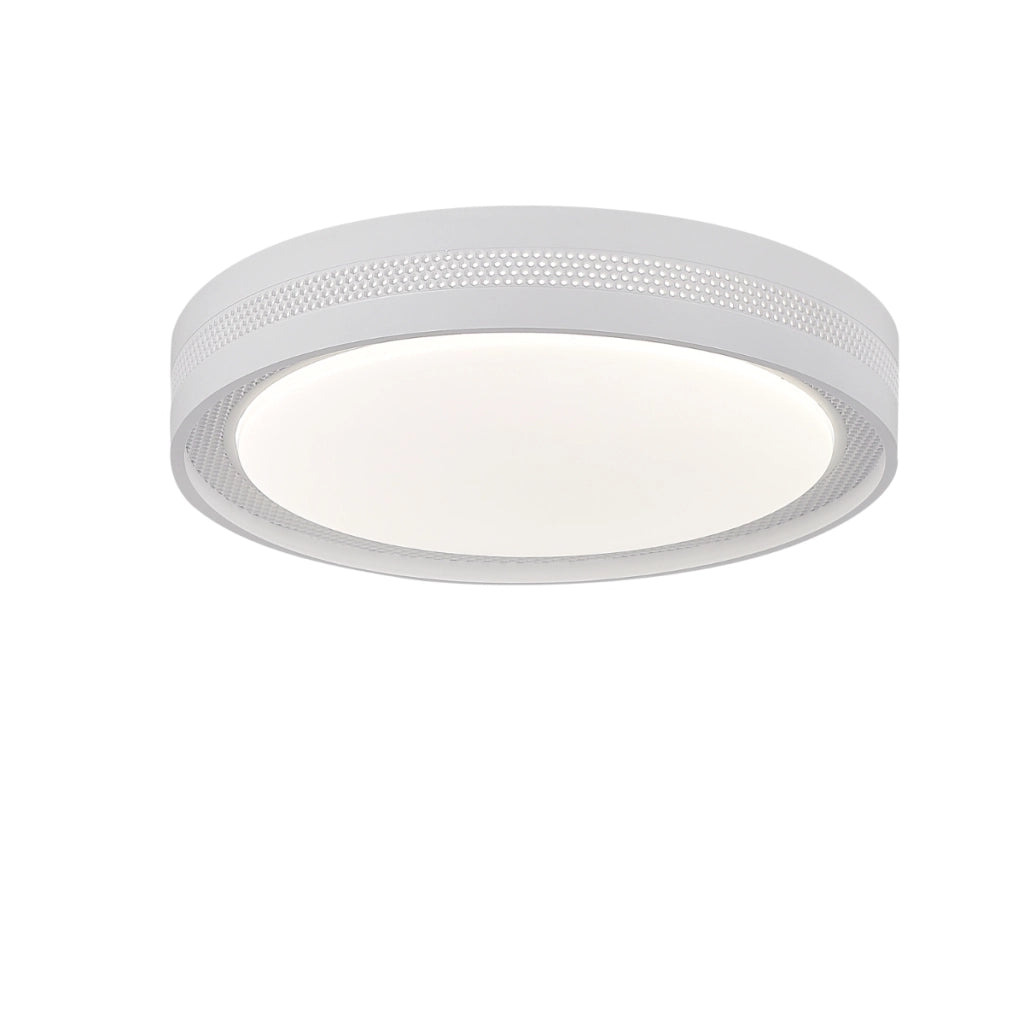 Plafoniera LED moderna bianca Ø40 perforata 25W Ronda
