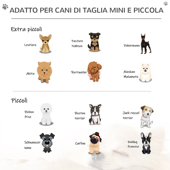 Scaletta per Cani Materassino 2 in 1 45x39x20 cm in PU e Gommapiuma Grigio