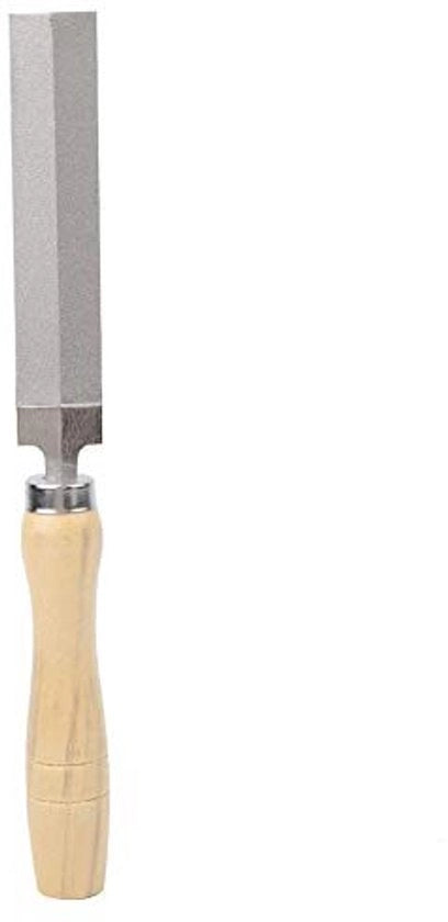 Vijl a Diamante 100 mm - Manico in Legno - Affilato e Duraturo - Lisciatura - Lavorazione del Legno - Attrezzo per Giardino - Vijl