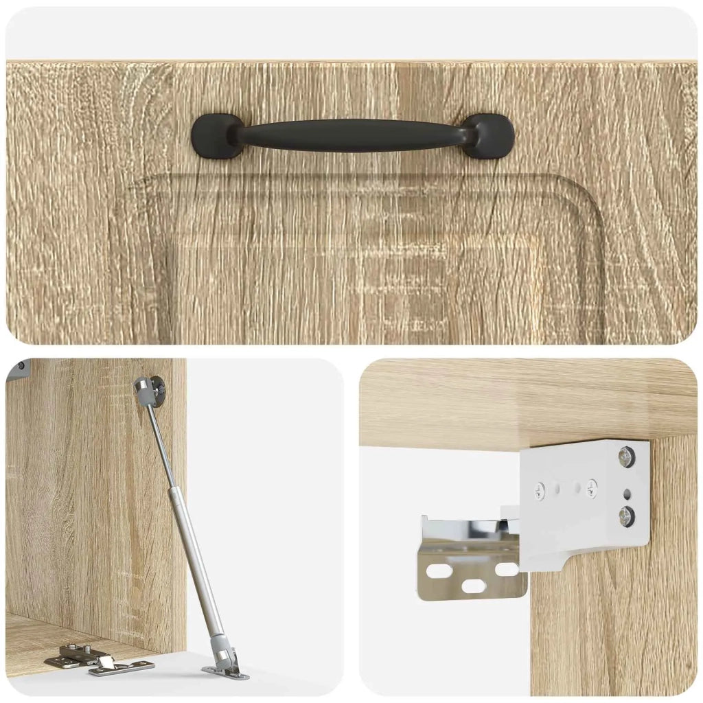 Mobile Porta TV da Muro Rovere Sonoma 59,5 x 31 x 30 cm