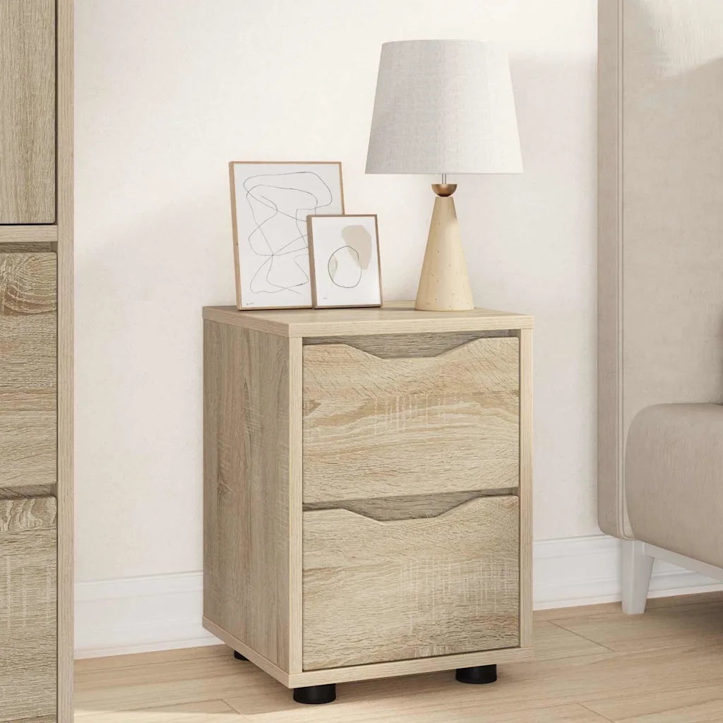 Comodino Rovere Sonoma 30,5 x 30 x 43 cm Legno multistrato 888801