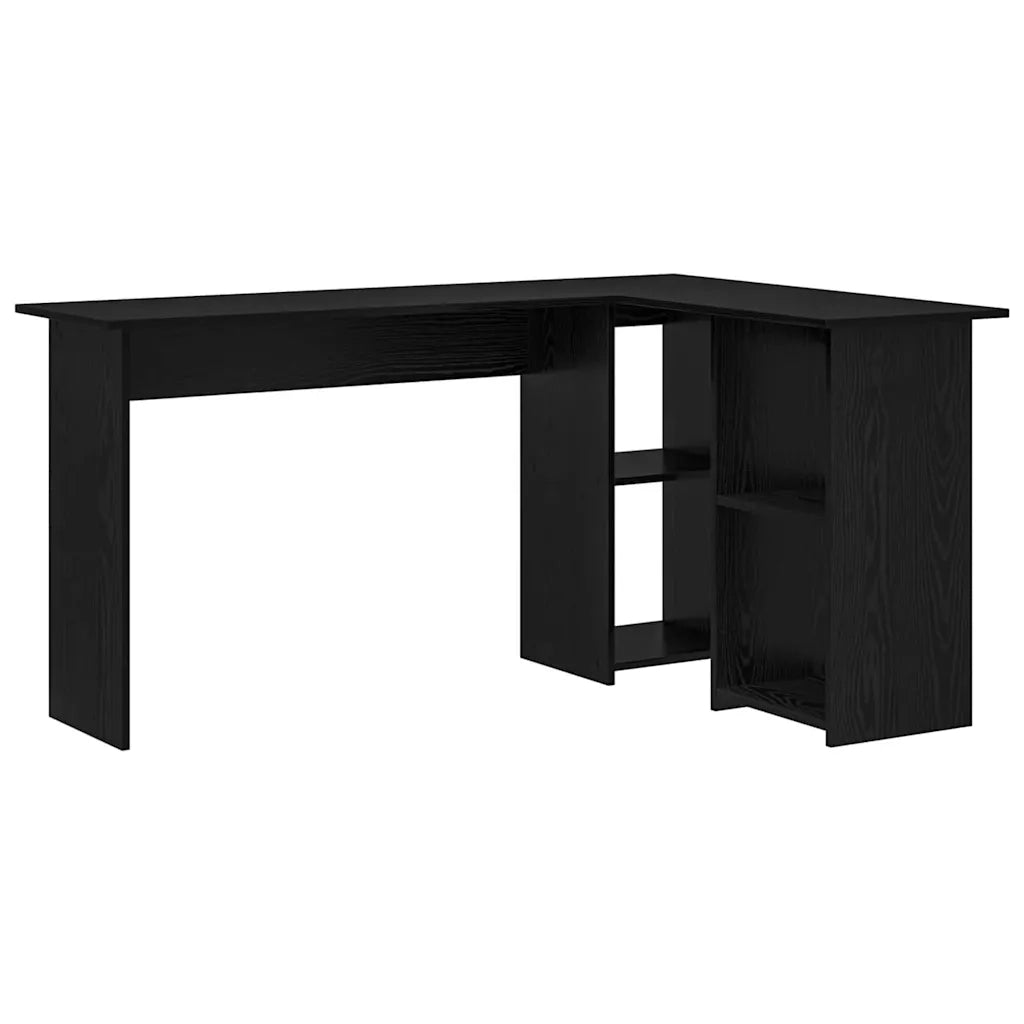 Scrivania Rovere Nero 142 x 102 x 73 cm Legno multistrato 869291