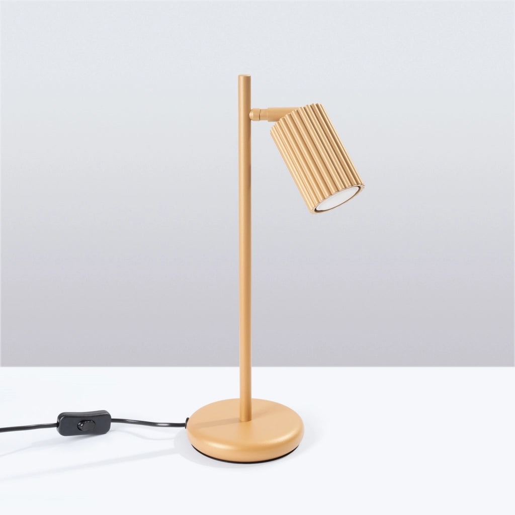 Lampada da scrivania moderna oro snodata GU10 GRAVIO
