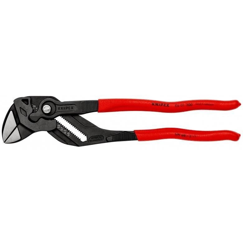 Knipex 86 01 300 Pinza Chiave Regolabile 300 mm mordenti lisci 24 posizioni acciaio cromo vanadio colore Rosso