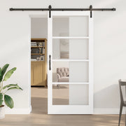 Porta Scorrevole  con Set di Accessori 'ORKDAL'Bianca 93x211 cm